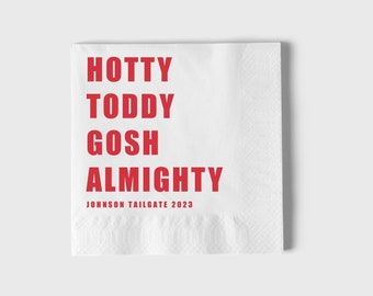 Custom Game Day Napkins, Ole Miss Napkins, Custom Tailgate Napkins, College Football Napkins, Ole Miss Football Napkins