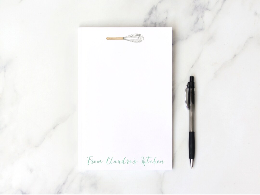 Kitchen Notepad, Baking Notepad, From the Kitchen Of, Personalized Gift ...