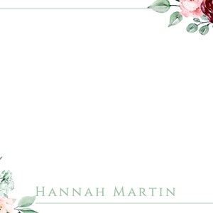 Matching thank you notes, matching notecards
