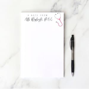 Doctor/Nurse Notepad, Residency Gift, Graduation Gift