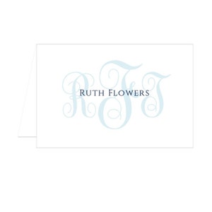 Personalized Stationery, Monogram Stationery, Thank You Notes, Personalized Notecards, flat notecards, thank you card,family thank you notes