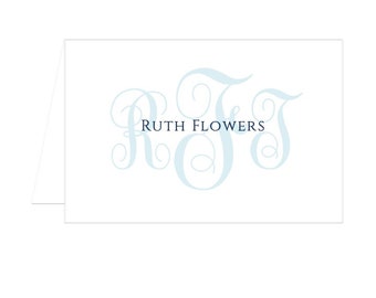 Personalized Stationery, Monogram Stationery, Thank You Notes, Personalized Notecards, flat notecards, thank you card,family thank you notes