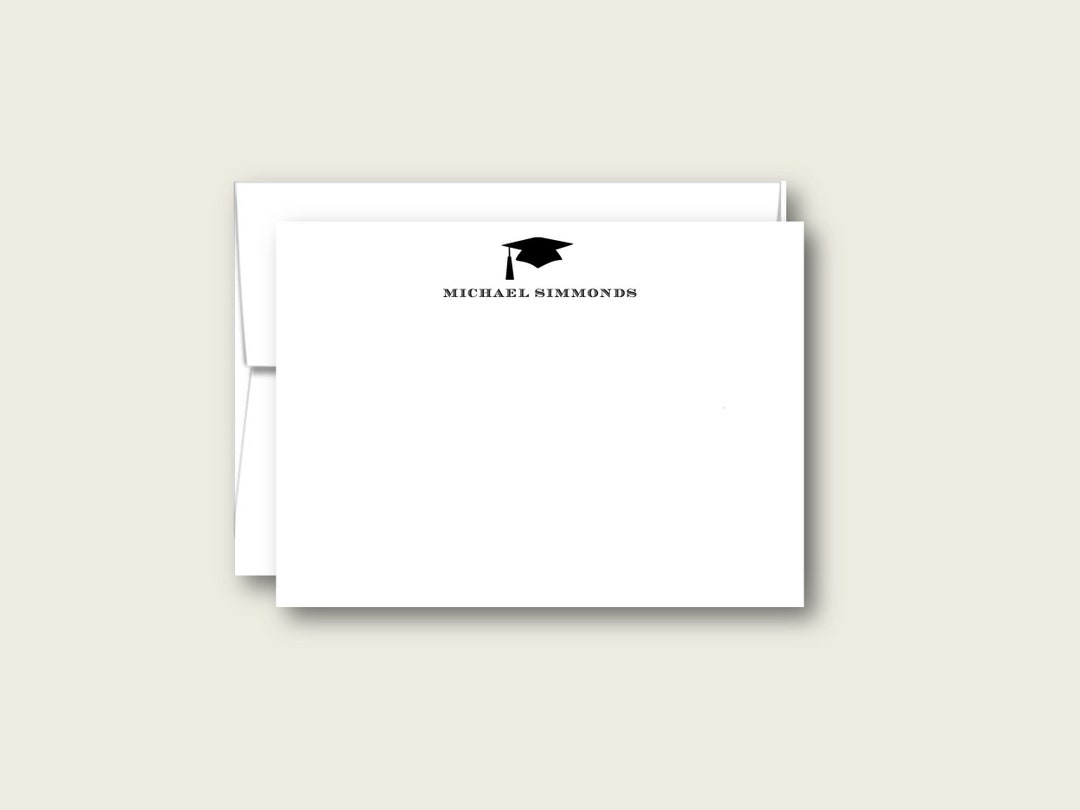 PRINTED Graduation Stationery, Personalized Stationery, Personalized ...