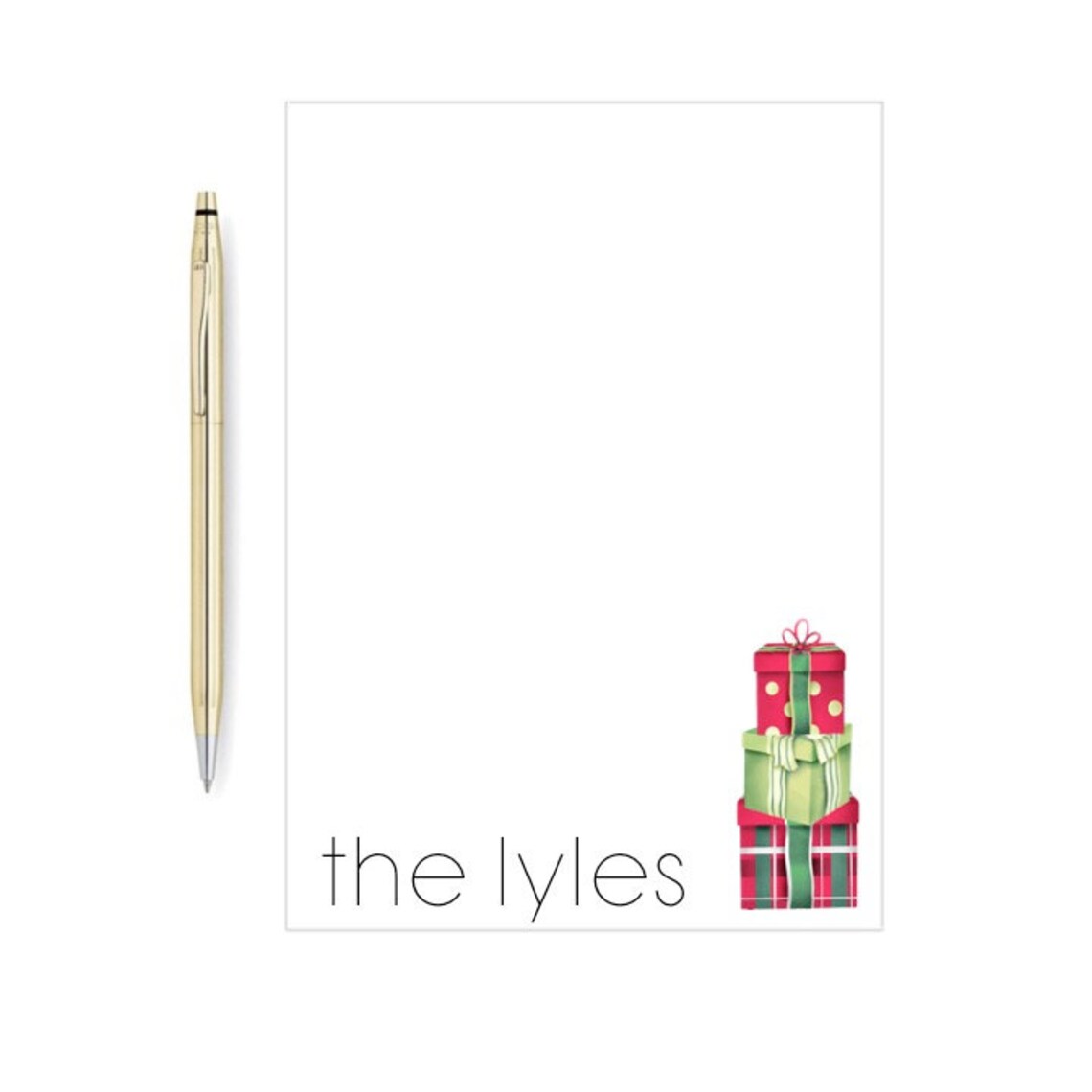 Christmas Notepad Holiday Notepad Christmas Gift Notepad Etsy