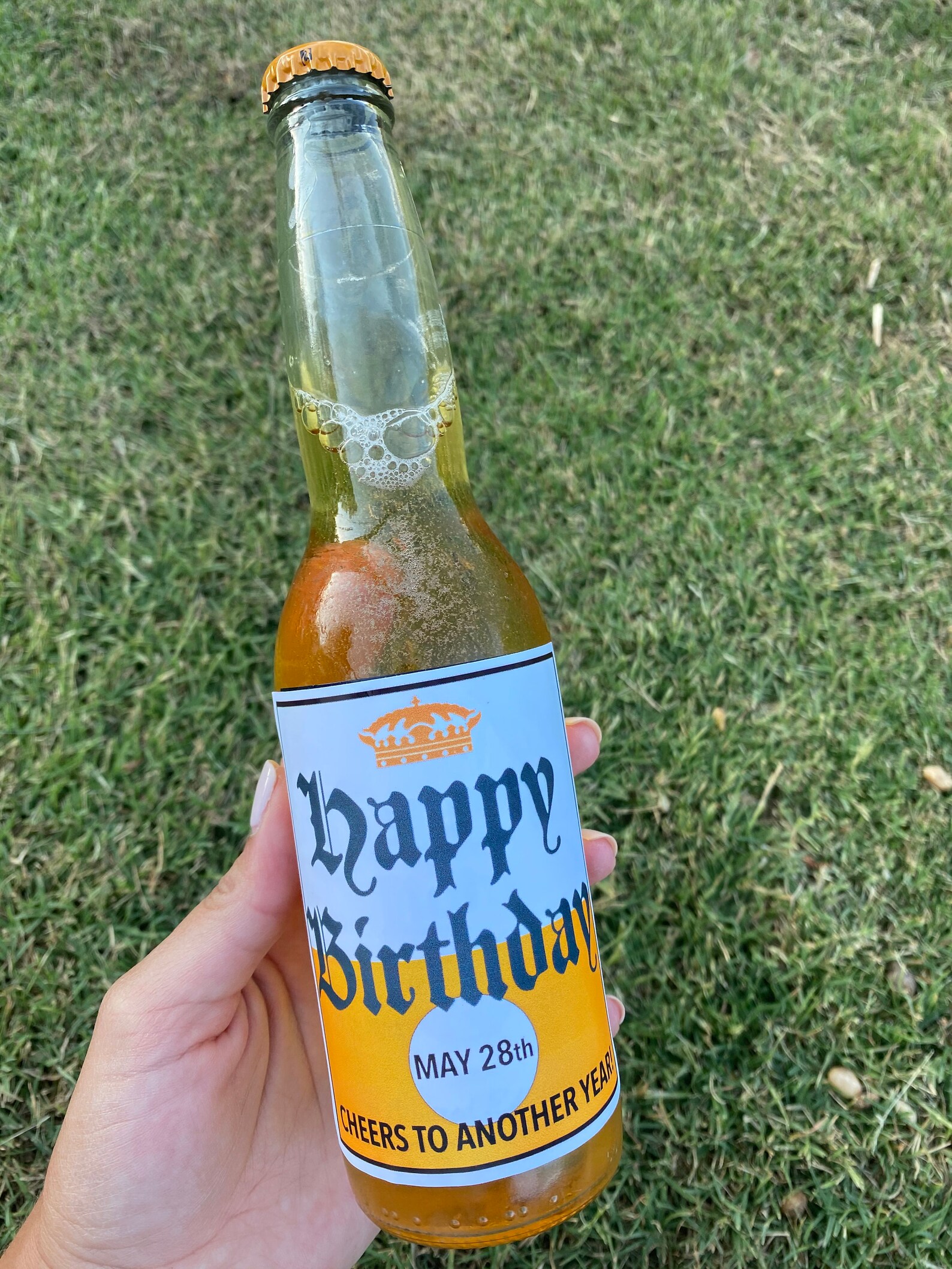 Corona Light Birthday Label Custom Beer Sticker Waterproof - Etsy