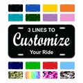 Custom License Plate – Personalized Front Car Plate, Mini Plate, Bike or Golf Cart Tag – 4 Sizes – Durable Aluminum – Choose Color & Text product logo