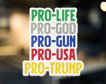 Pro Life Decal Trump 2020