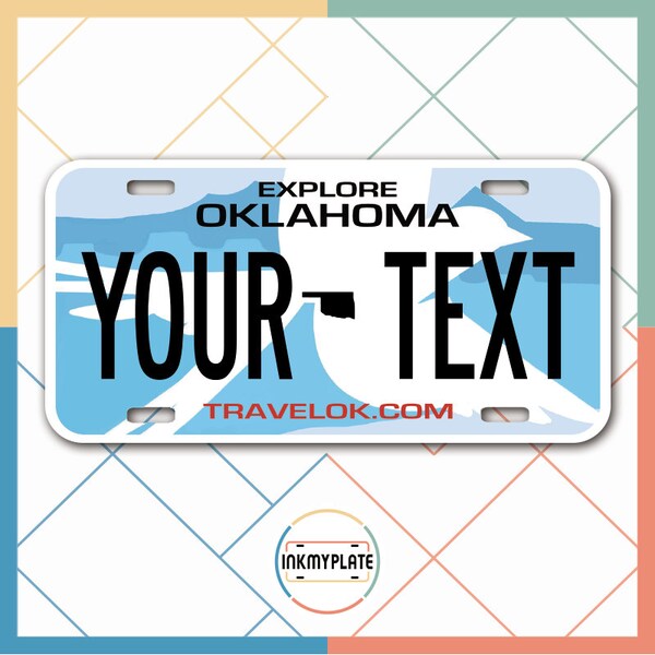 Oklahoma License Plates Etsy