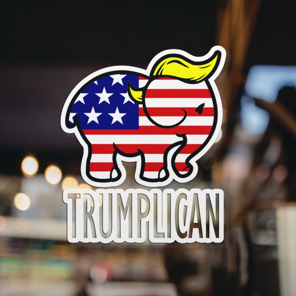 Trump Flag Window Decal - Etsy