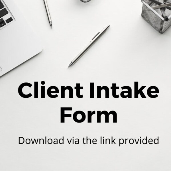 Freelance Template Client Intake Form| Digital Freelance Writing PDF for Screening Freelance Writing Clients