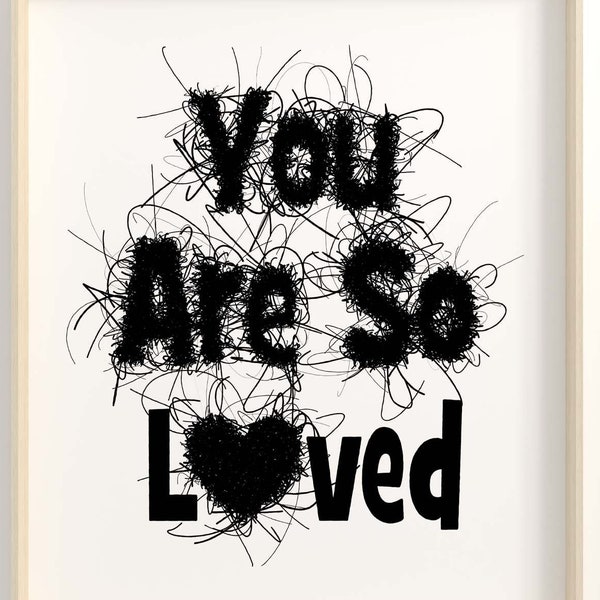 You Are So Loved, Nursery printable, Kids art, Toddler art print, Kids Wall décor, toddler print, Nursery wall print, Kids Art