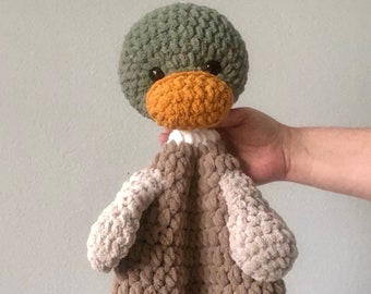 Mallard Duck Snuggler | Mallard Duck Lovey | Crochet Ducky