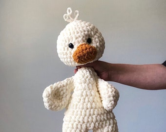 Duck Snuggler | Duck Lovey | Crochet Ducky