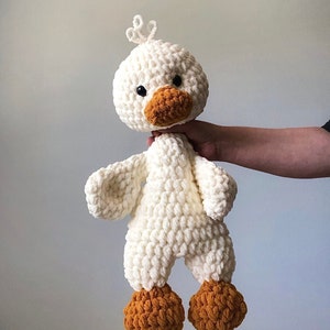 Duck Snuggler | Duck Lovey | Crochet Ducky