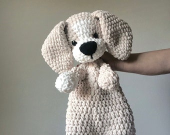 Extra Large Puppy Snuggler | Extra Large Puppy Lovey | Crochet Puppy
