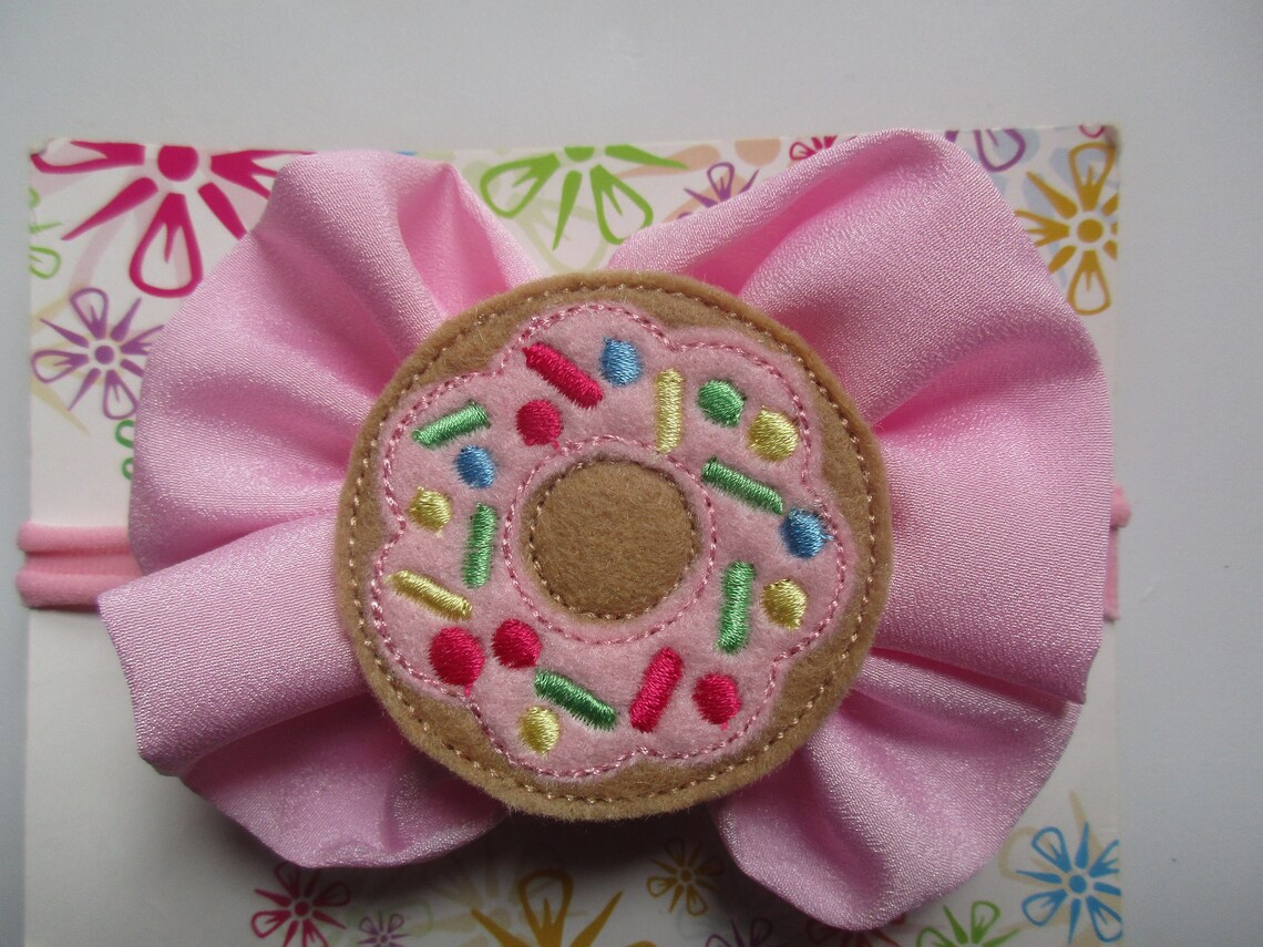Donut Headband Girls Headband Sprinkles Donut Birthday Etsy