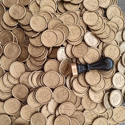 Custom Self Adhesive Wax Seals Personalized Wax Seal Stamp Etsy
