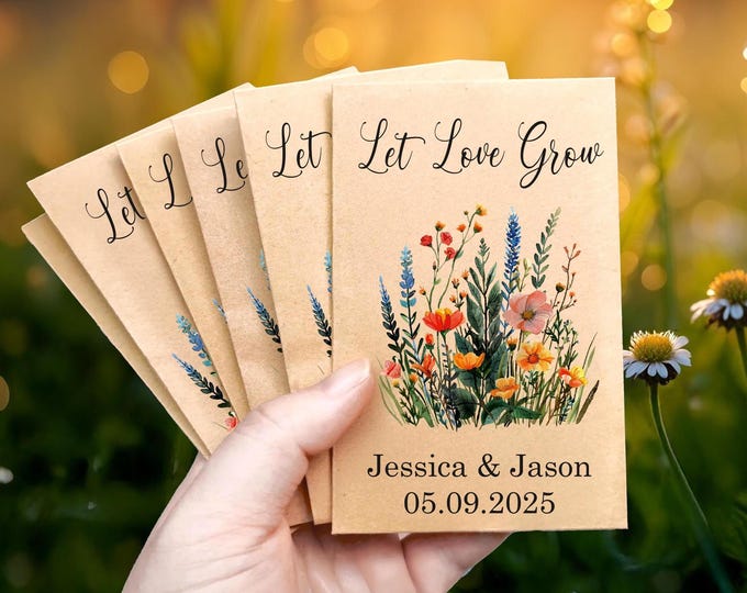 Eco-Friendly Wedding Favors: Wildflower Seeds - Let Love Grow
