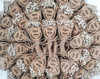 Cadeaux de mariage de fleurs pour les invités en vrac, cadeaux de douche nuptiale aimantés