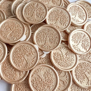 Honey foam wax seal stickers