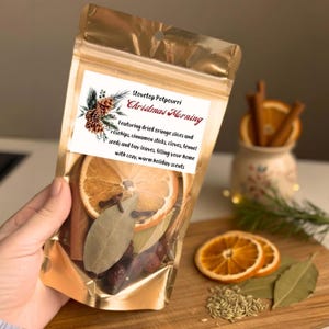10 pcs Christmas Stovetop Potpourri Gifts: Holiday Simmer Pot Kit, Festive Favors