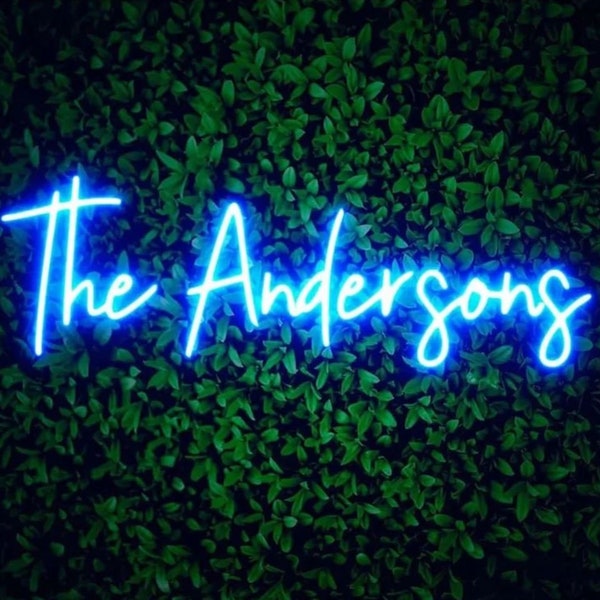 Luminous Plug In Neon Name Sign, High-Quality Wedding Neon Sign