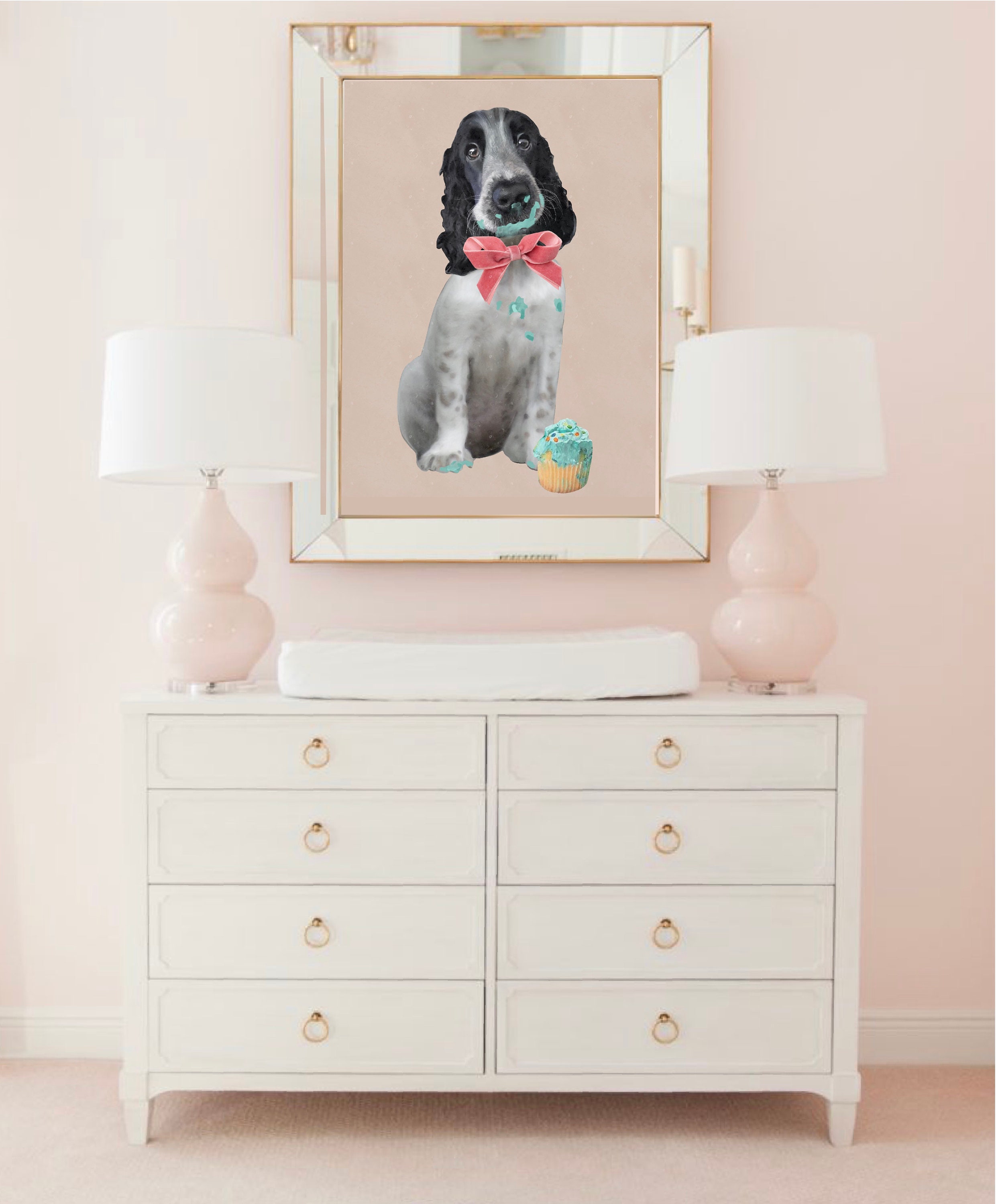 Custom personalised portrait print wall art decor Etsy