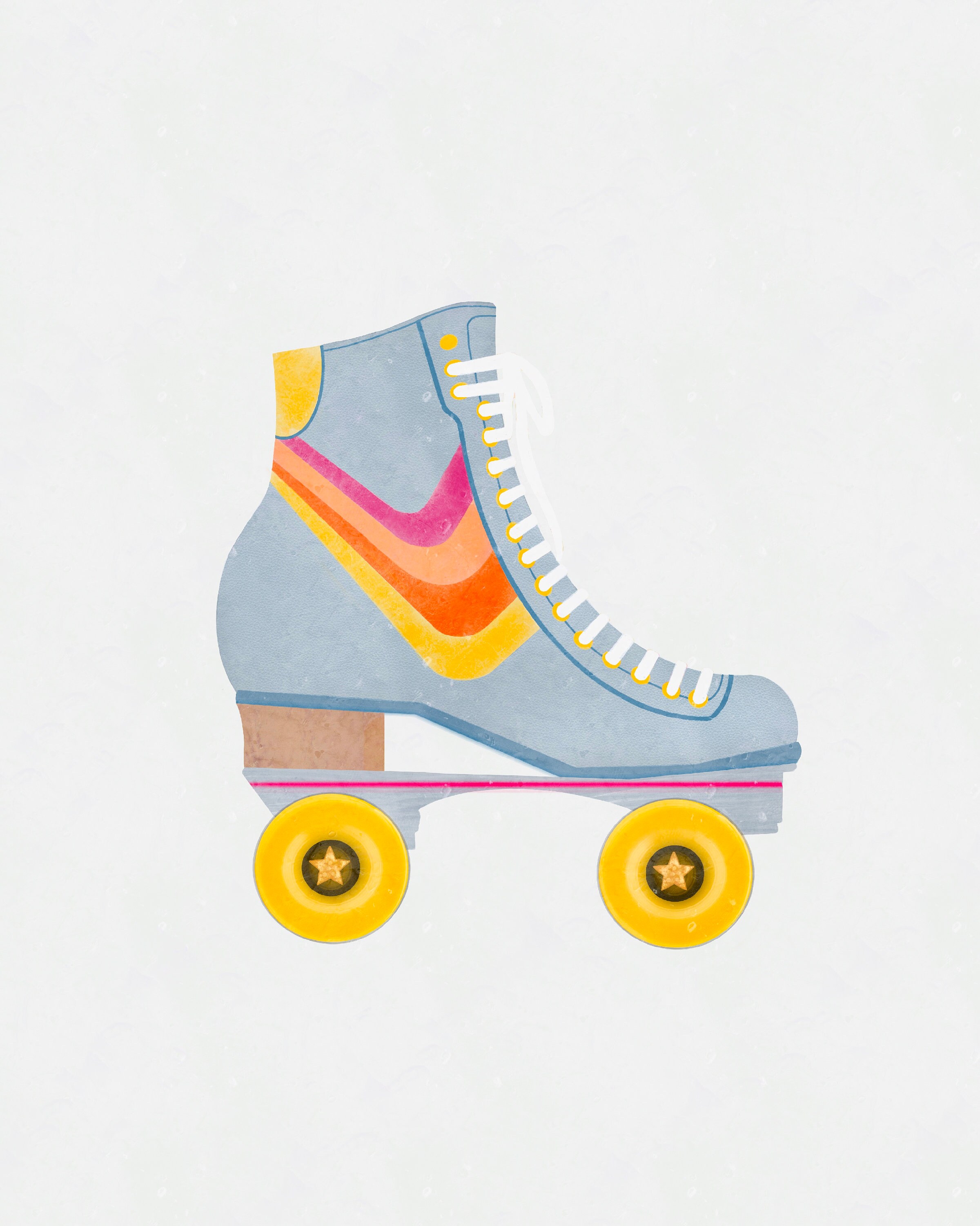 DIGITAL INSTANT DOWNLOAD roller skate vintage retro wall decor Etsy
