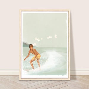Boy Wake Surfing Art Print, Wakeboarding Wall Art, Nautical Lake Water Sports Printable, Lake House Decor, Wake Surf Art Boat Life, Lake Art