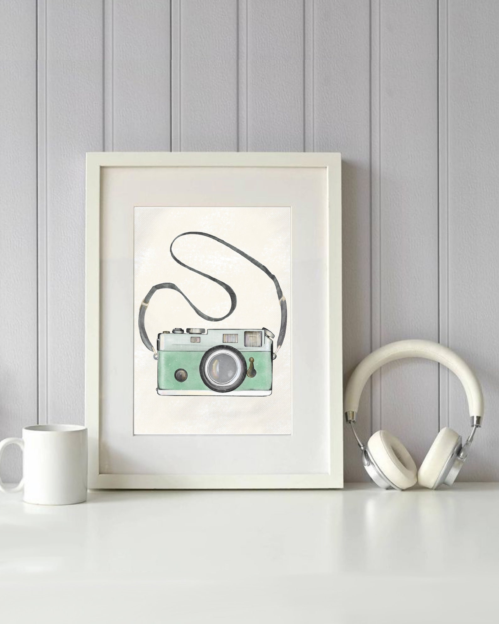 DIGITAL INSTANT DOWNLOAD Vintage camera wall art print decor | Etsy