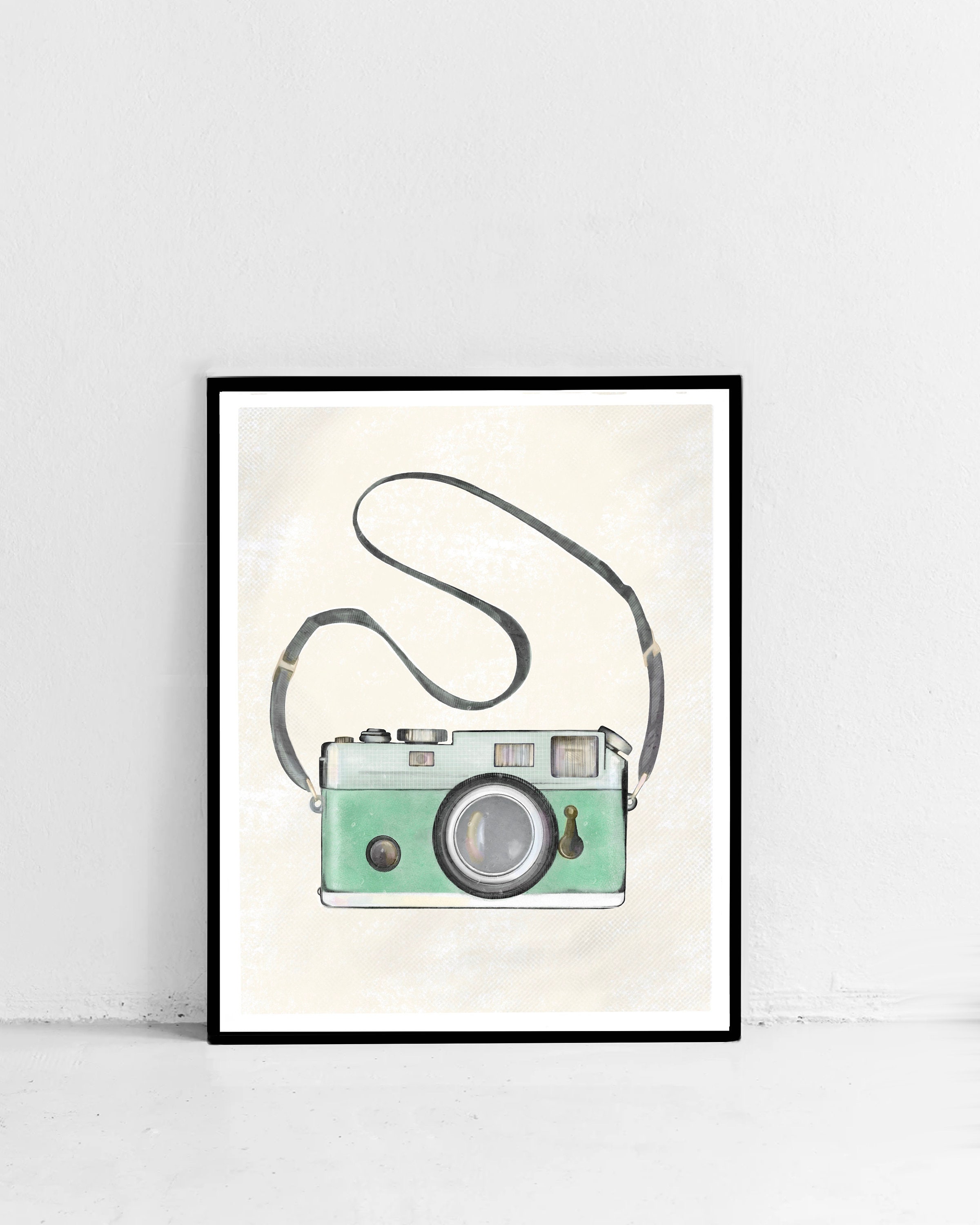 Vintage camera wall art print decor retro poster home | Etsy