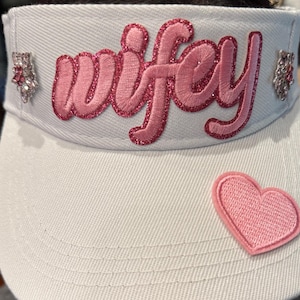 Wifey white sunvisor