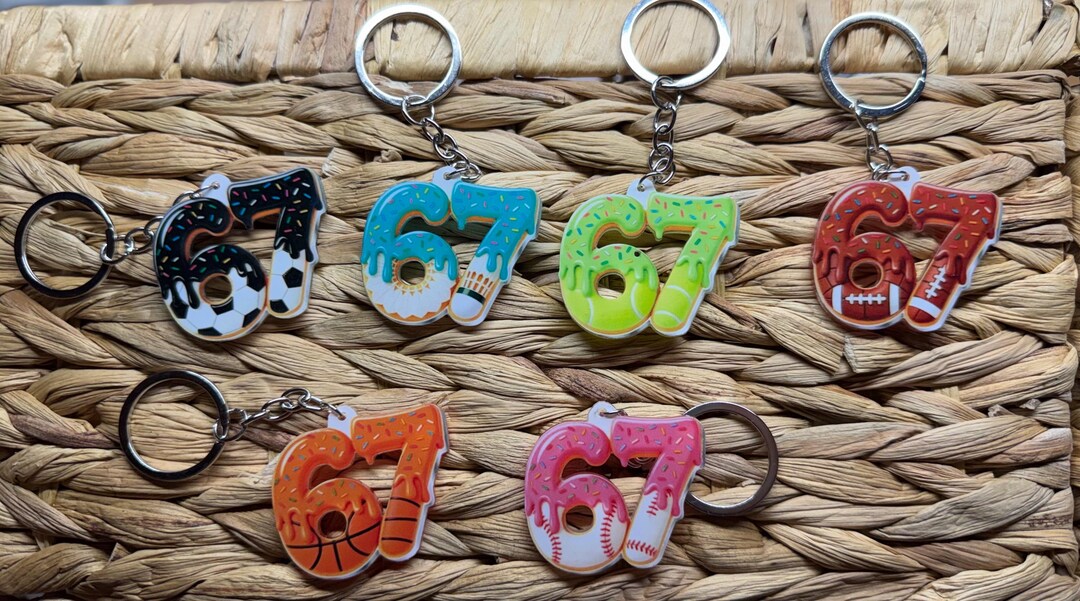 Acrylic 67 Sport Keychains. Trending . Colorful . Different Sports . - Etsy
