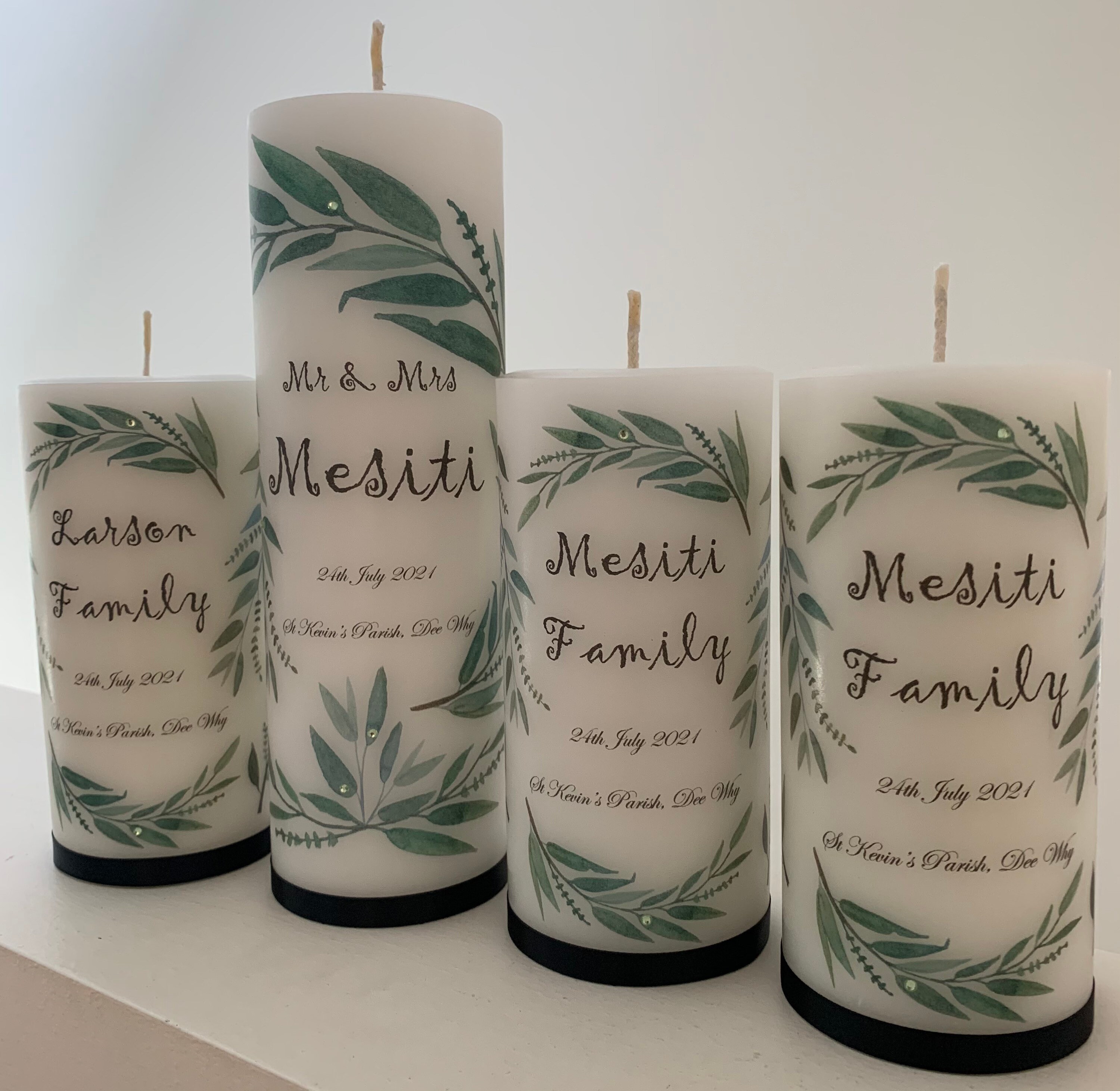 Personalised candle Etsy