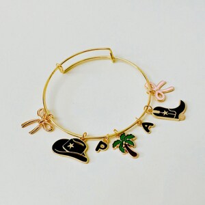 Pulsera de encanto de vaquera costera I pulsera de encanto personalizada I Diseño tu propia pulsera de encanto I pulsera inicial