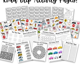 Road Trip Games | Kids Printable Activity Kit (PDF Download)