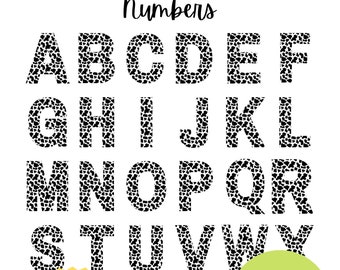 Printable Bulletin Board Cow Print Letters & Numbers, Printable Letters, Teacher Boards, Print and Cut, School Decor, Cutout Letters