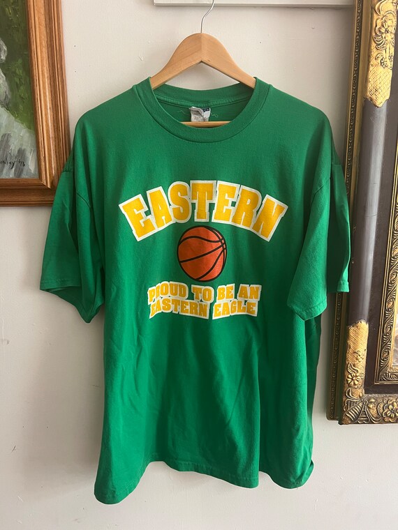 Vintage Eastern Basketball green t shirt - image 1