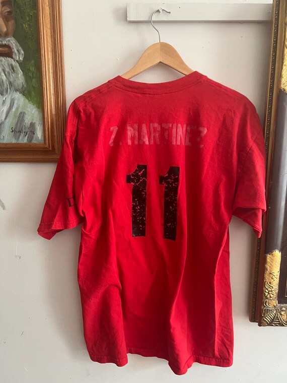 Super sick 90s red XL snake basketball league tee - image 4