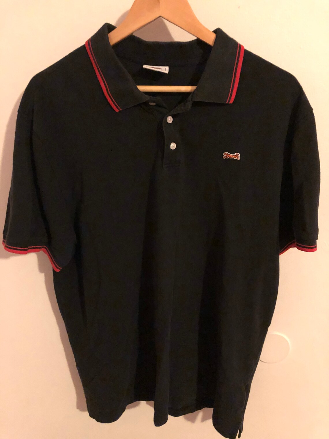 Vintage Le Tigre Black Polo Shirt - Etsy