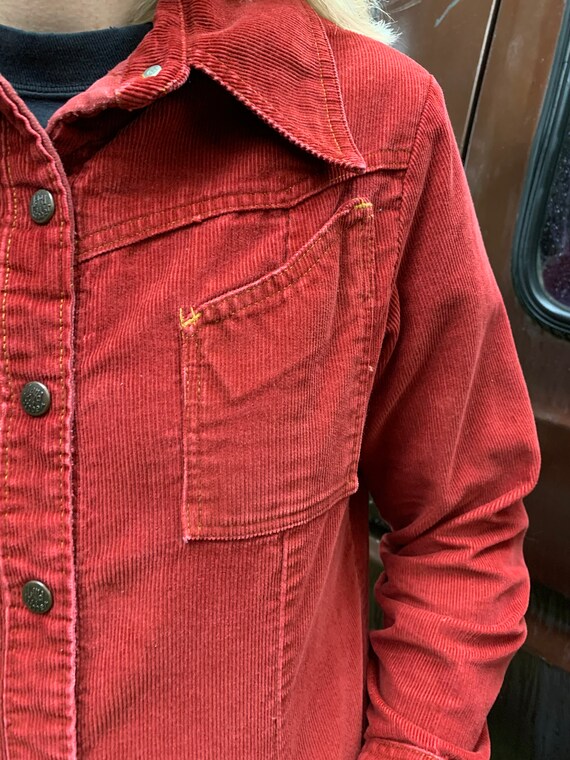 Landlubber Red Corduroy Jacket | Size S-M