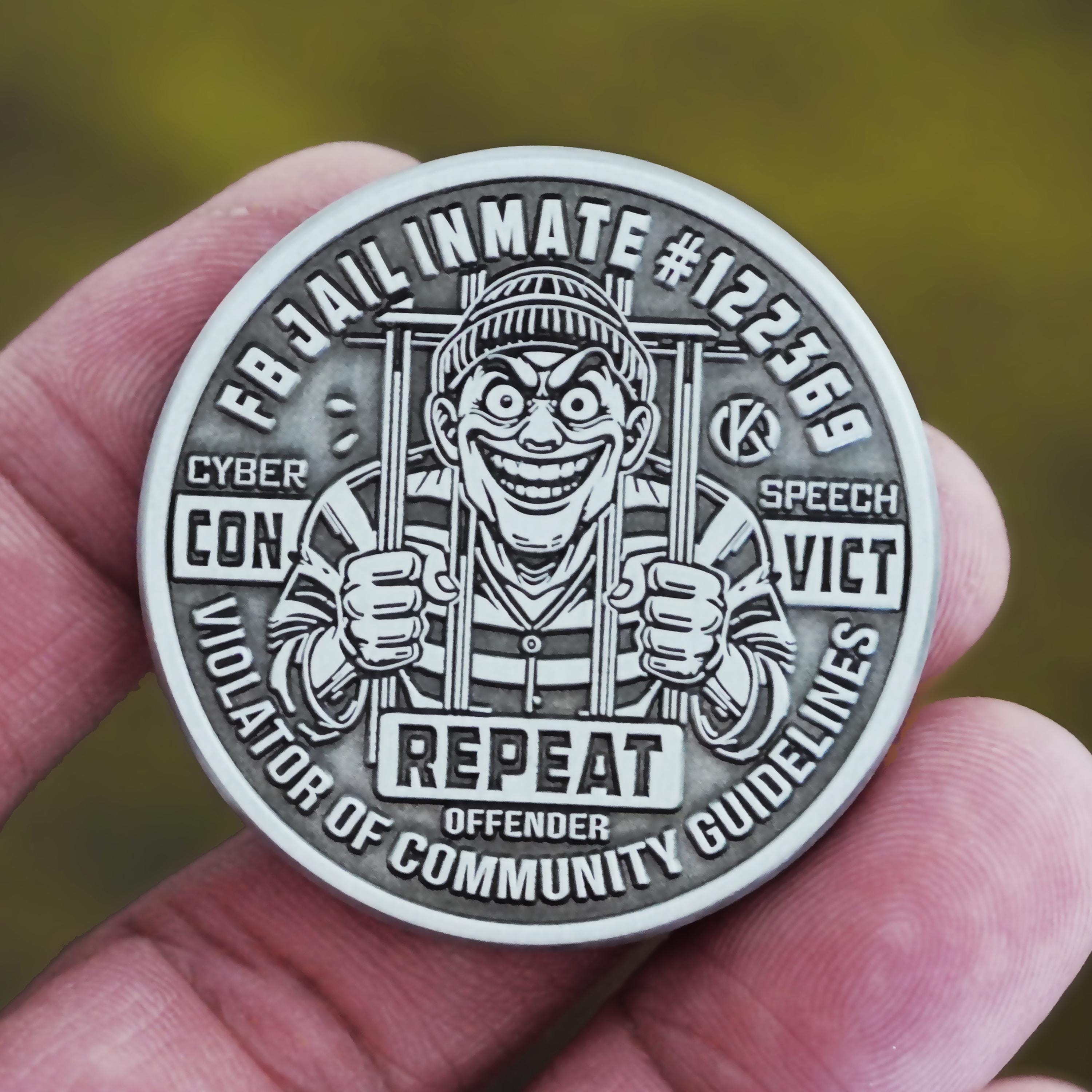 Last Fuck To Give Coin One Fuck Coin - Double Sided Middle Finger Token With Funny Text (1.5 Inch, 3-Pack Multicolor) Aggressive Desk Accessories