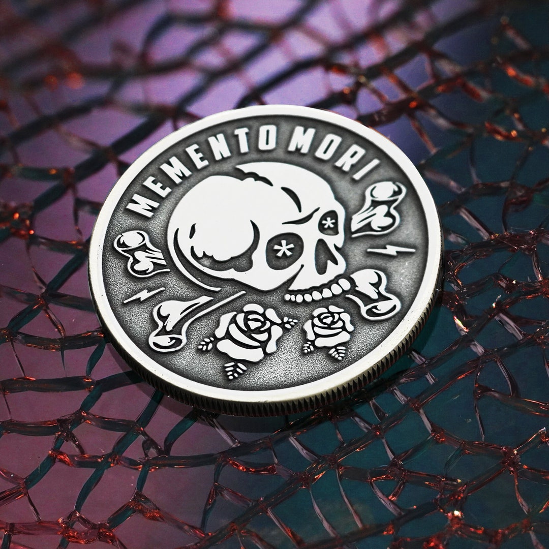 Moneta Memento Mori, moneta promemoria giornaliera EDC in - Main Image