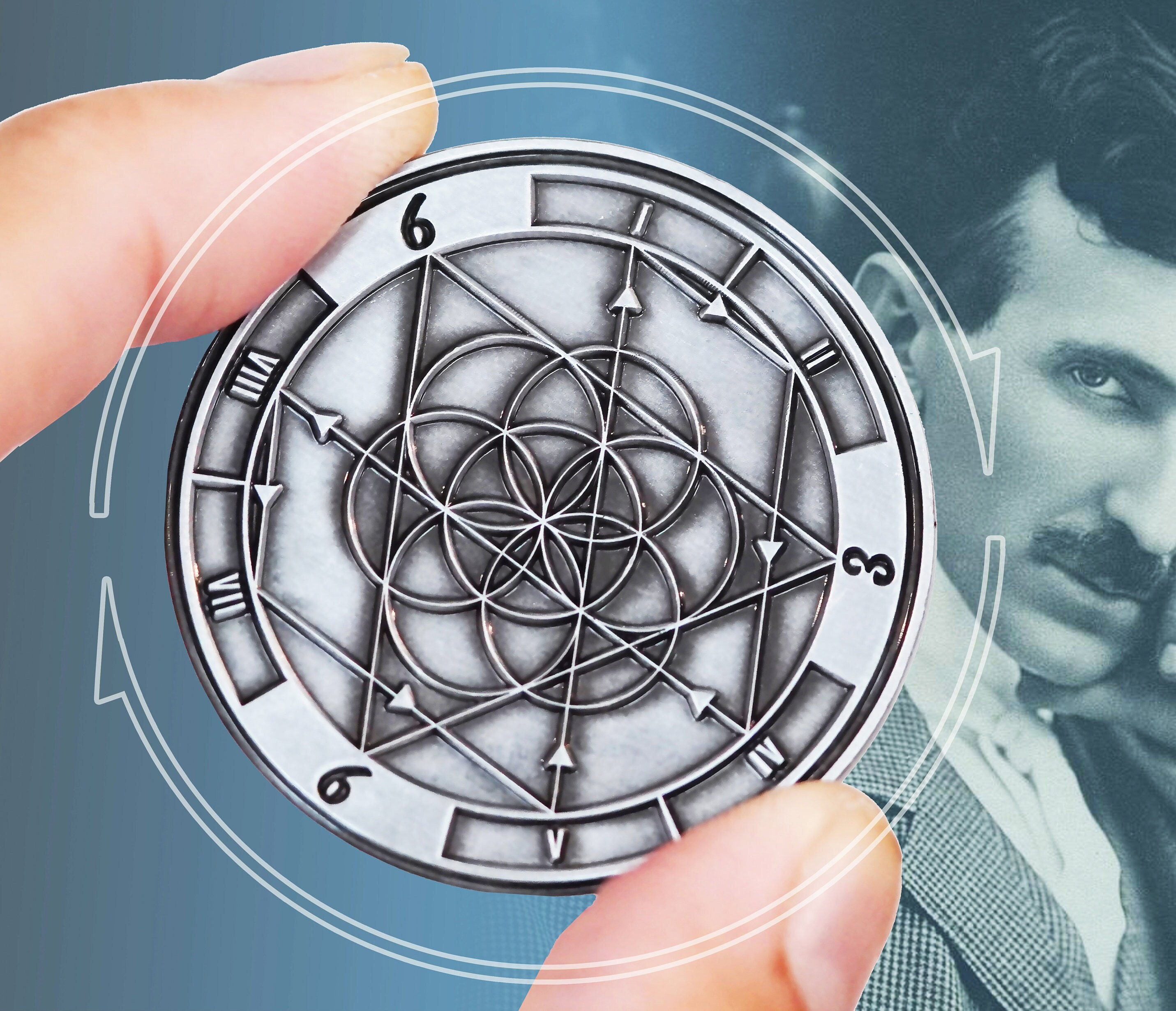 369回転マニフェストツール、ニコラ・テスラによる宇宙への鍵コイン