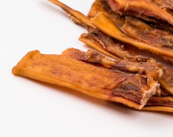 Natural Beef Hide Bars Dog Treats - 1 LB: Single Ingredient, Grass-Fed, Grain-Free