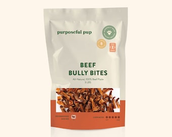 1-3" Bully Bites 3LBS | Safe European Dog Treats | Single Ingredient | Non-GMO | Grass Fed | Grain Free | Made with Love |