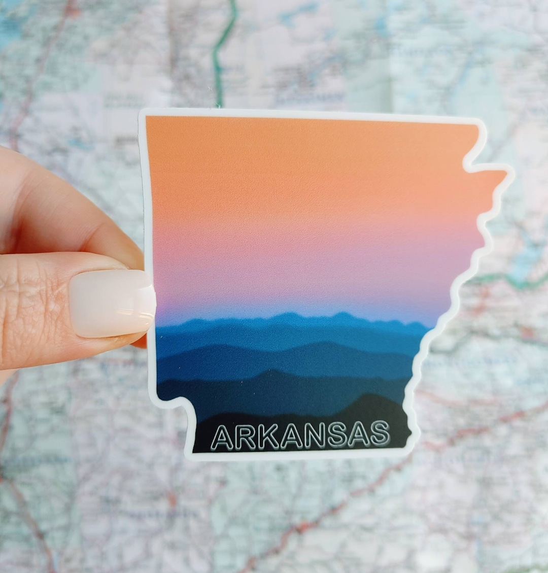 Arkansas Native Sticker Arkansas Sticker - Arkansas State - Waterproof Sticker - Water Bottle ...