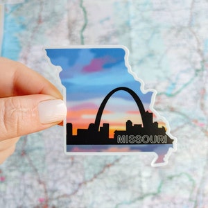 Missouri sticker - missouri state - missouri - waterproof sticker - water bottle sticker - gift ideas - gifts for - holiday gift - stickers