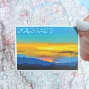 Colorado Sunset Sticker – Waterproof State Pride Decal
