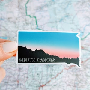 South Dakota Sticker – Waterproof, Laptop Decal image 1
